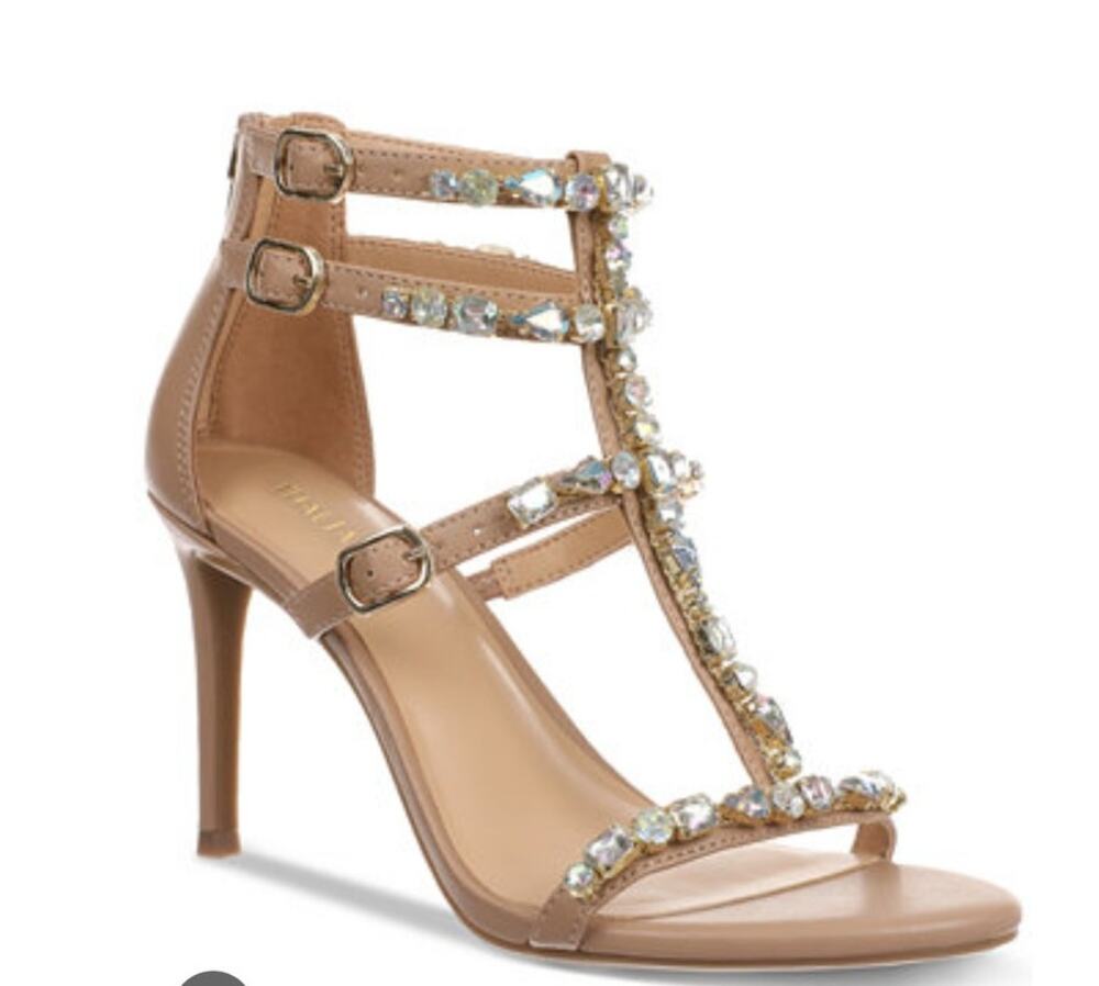 New Thalia Sodi Women's Shyla Embellished Strappy Dress Sandals 8M
